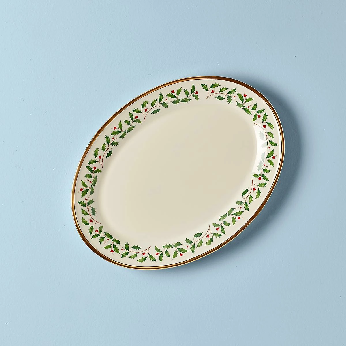 Lenox Holiday Oval Serving Platter Dinnerware