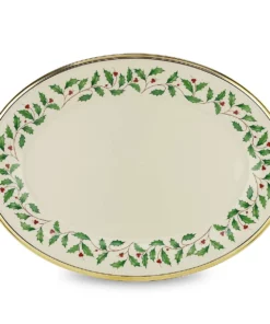 Lenox Holiday Oval Serving Platter Dinnerware