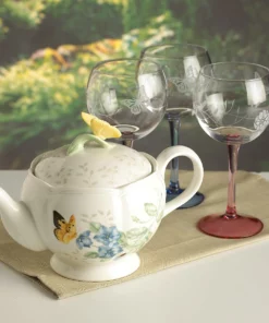 Lenox Dinnerware Butterfly Meadow Teapot