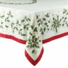 Lenox Holiday Bordered Tablecloth