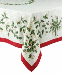 Lenox Holiday Bordered Tablecloth