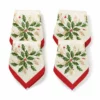 Lenox Table Linens Holiday Bordered 4-Piece Cloth Napkin Set