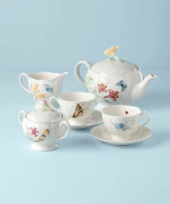 Lenox Dinnerware Butterfly Meadow® 7-piece Tea Set