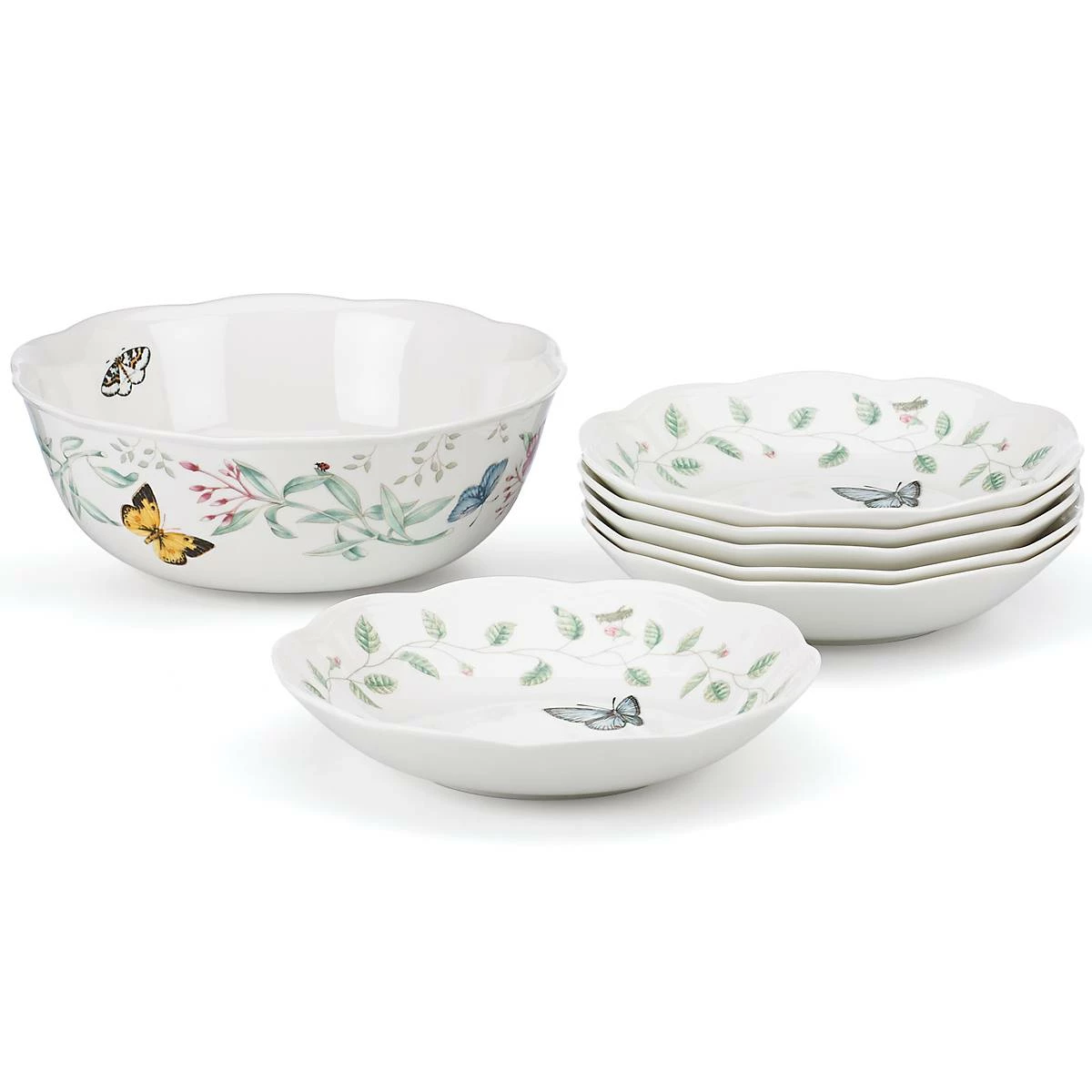 Lenox Butterfly Meadow 7-Piece Bowl Set Dinnerware