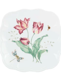 Lenox Butterfly Meadow® Square Accent Plate Dinnerware