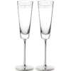 Kate Spade Drinkware Darling Point "Mr." And "Mrs." 2pc Champagne Flute