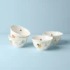 Lenox Butterfly Meadow 4-Piece Rice Bowl Set Dinnerware