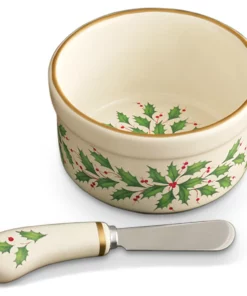 Lenox Hosting The Holidays Dip Bowl & Spreader Dinnerware