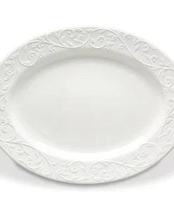 Lenox Opal Innocence Carved™ 16" Oval Platter