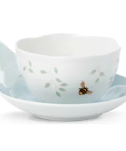 Lenox Butterfly Meadow Figural® Blue Cup And Saucer Dinnerware