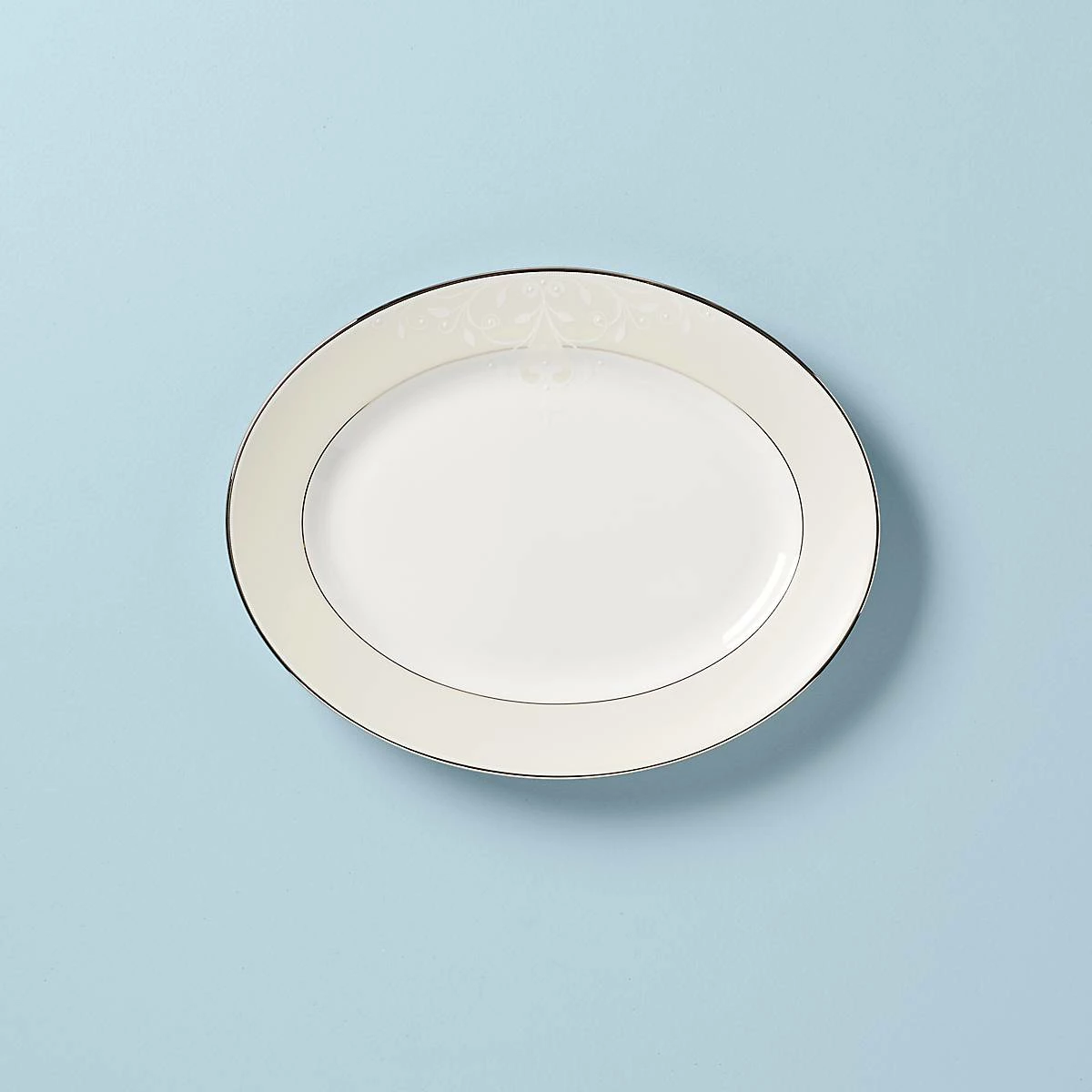 Lenox Dinnerware Opal Innocence Scrollâ„¢ 13" Oval Platter