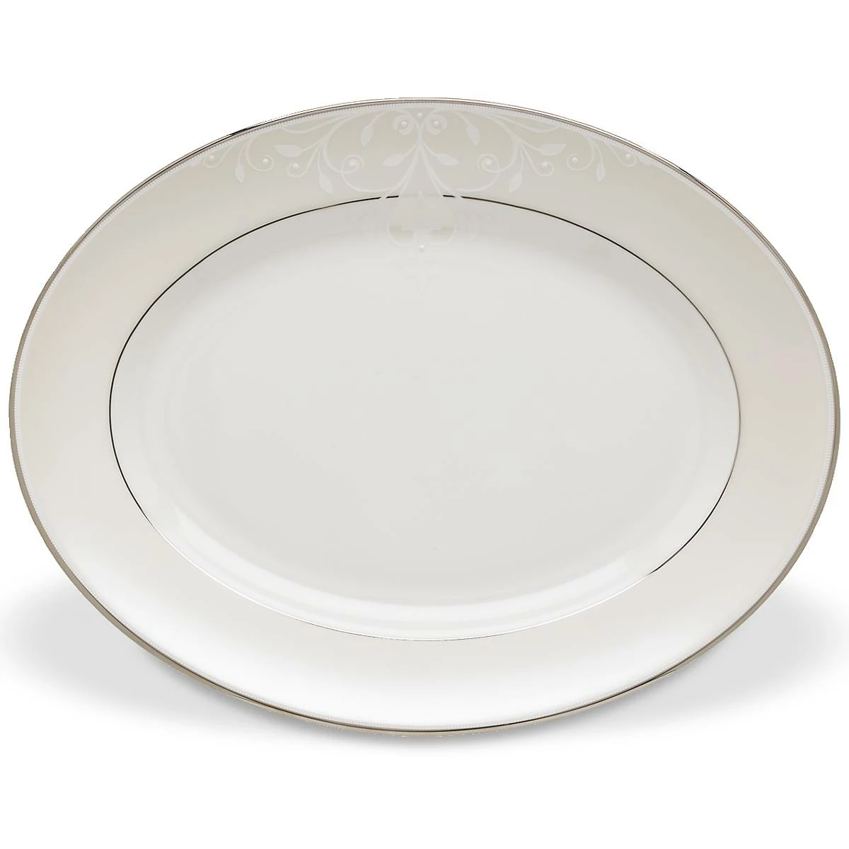 Lenox Dinnerware Opal Innocence Scrollâ„¢ 13" Oval Platter