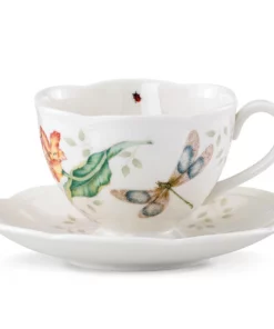 Lenox Butterfly Meadow Dragonfly Cup And Saucer