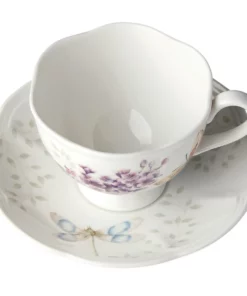 Lenox Butterfly Meadow Orange Sulphur Cup/Saucer