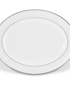 Lenox Opal Innocence Stripe™ 16" Oval Platter Dinnerware