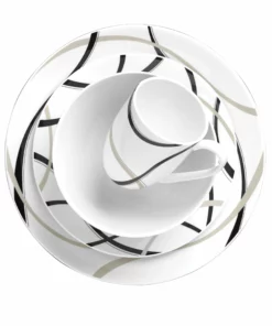 Lenox Vibe Black & Grey™ 4PC Place Setting Dinnerware