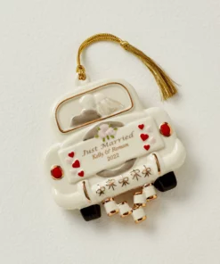 Lenox Just Married Wedding Ornament Personalized Ornaments