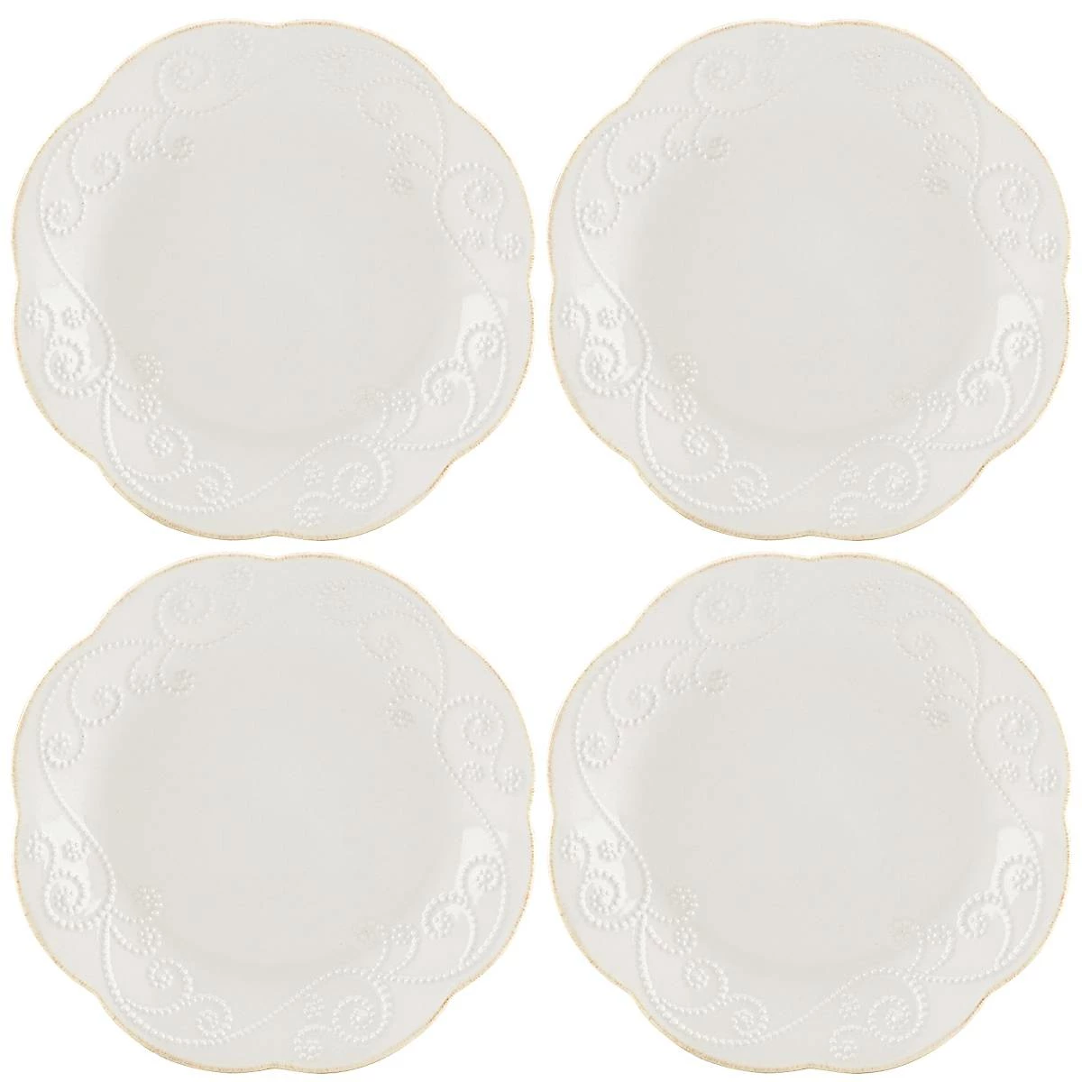 Lenox French Perle Whiteâ„¢ 4pc Dessert Plate Set