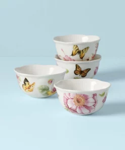Lenox Dinnerware Butterfly Meadow Bloom® 4pc Dessert Bowl Set