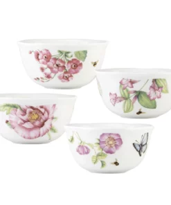 Lenox Dinnerware Butterfly Meadow Bloom® 4pc Dessert Bowl Set