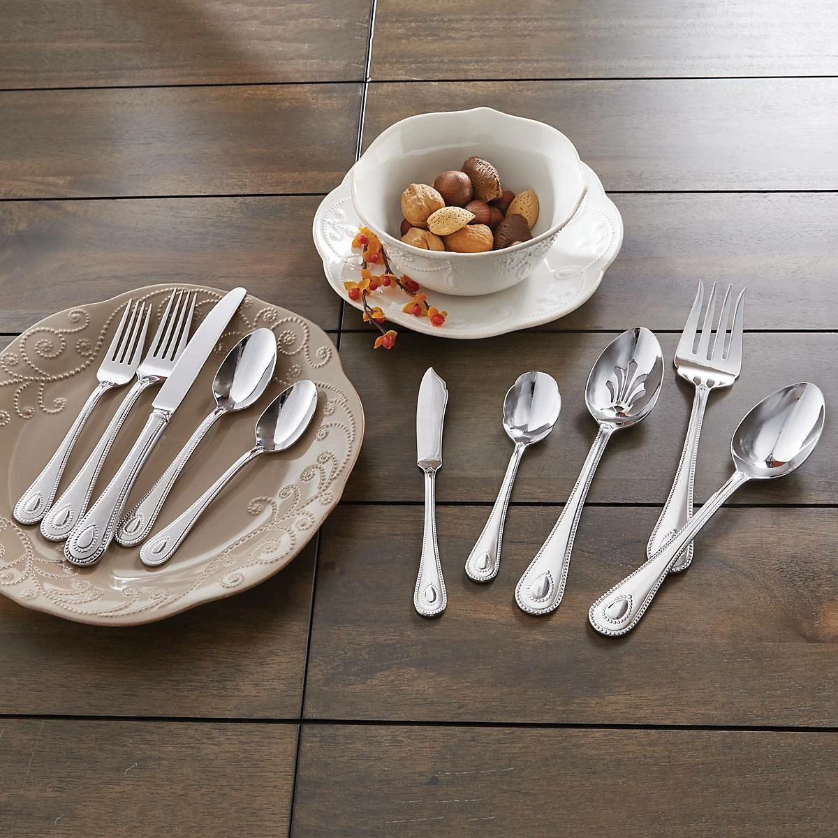 Lenox French Perle 65-Piece Flatware Set