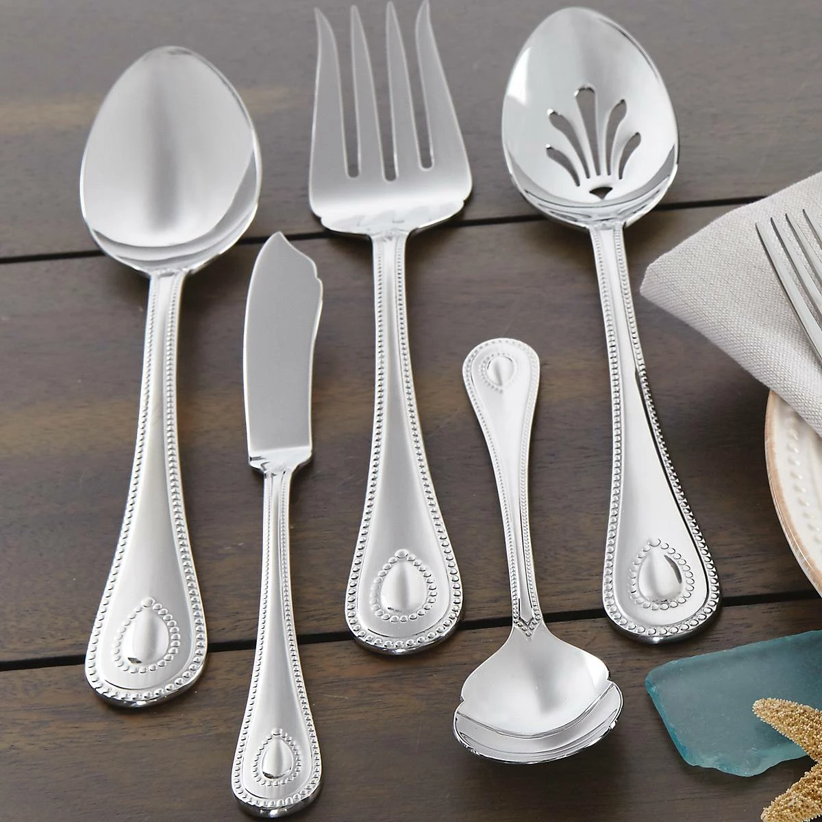 Lenox French Perle 65-Piece Flatware Set
