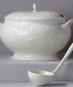 Lenox Dinnerware Opal Innocence Carved™ 3pc Soup Tureen Set