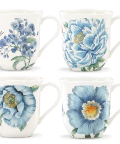 Lenox Dinnerware Butterfly Meadow Blue® 4-piece Mug Set