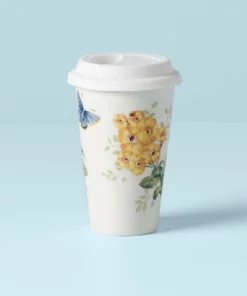 Lenox Butterfly Meadow Thermal Travel Mug Drinkware