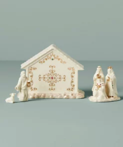 Lenox Mistletoe Park 6-Piece Manger Set Nativity