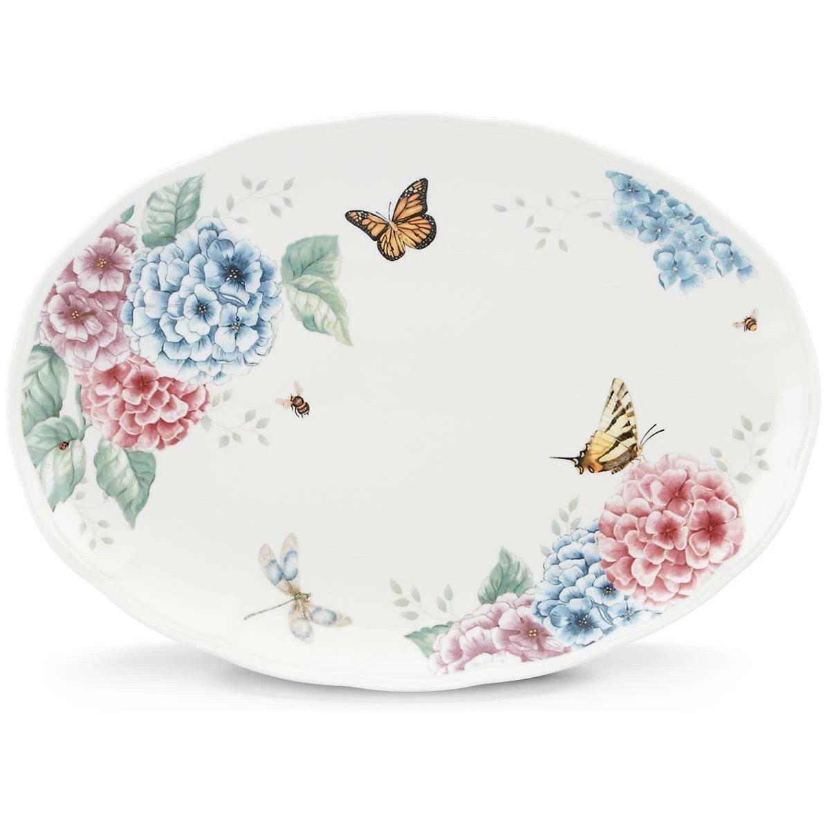 Lenox Butterfly Meadow Hydrangea® 16" Oval Platter Dinnerware