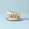 Lenox Holiday Gravy Boat & Stand