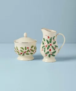 Lenox Dinnerware Holiday Sugar & Creamer Set