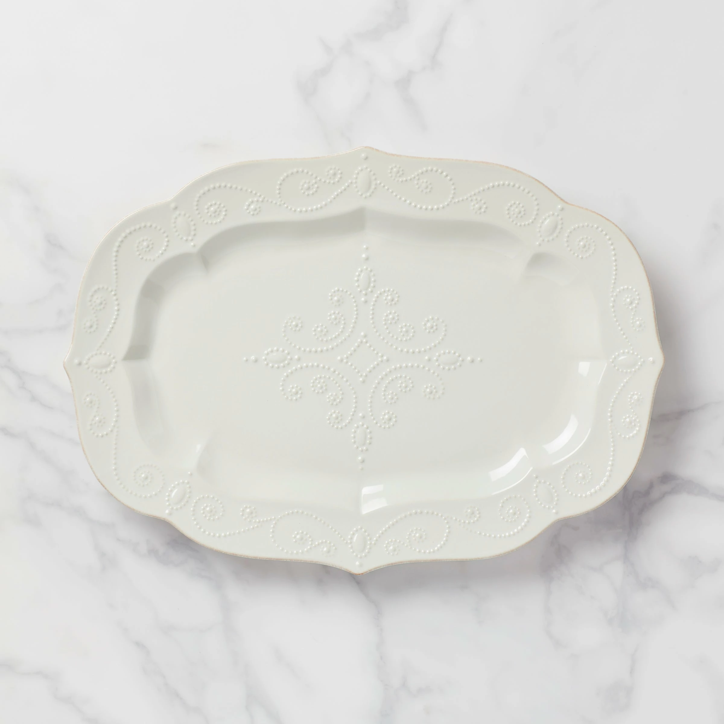 Lenox French Perle Whiteâ„¢ 18.5" Serving Platter Dinnerware