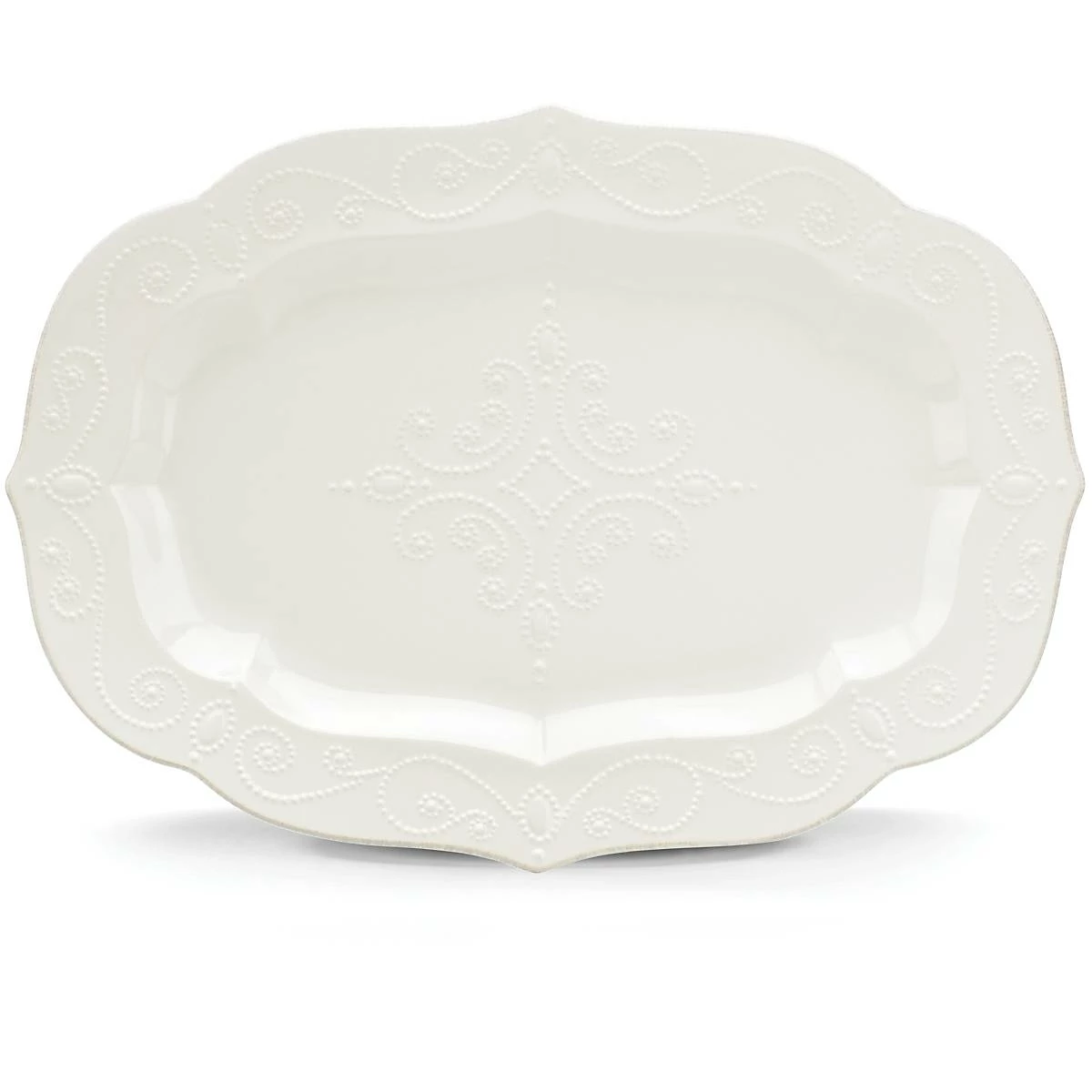 Lenox French Perle Whiteâ„¢ 18.5" Serving Platter Dinnerware