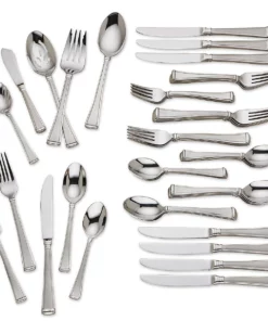 Gorham Column Frosted™ 45-piece Flatware Set