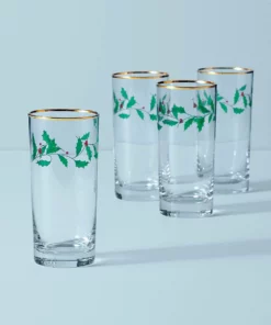 Lenox Drinkware Holiday™ 4-piece Highball Glass Set