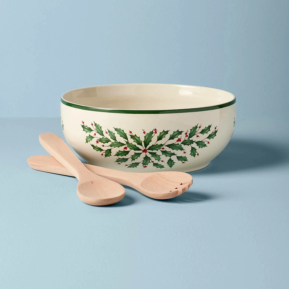 Lenox Holiday Salad Bowl & Servers Dinnerware