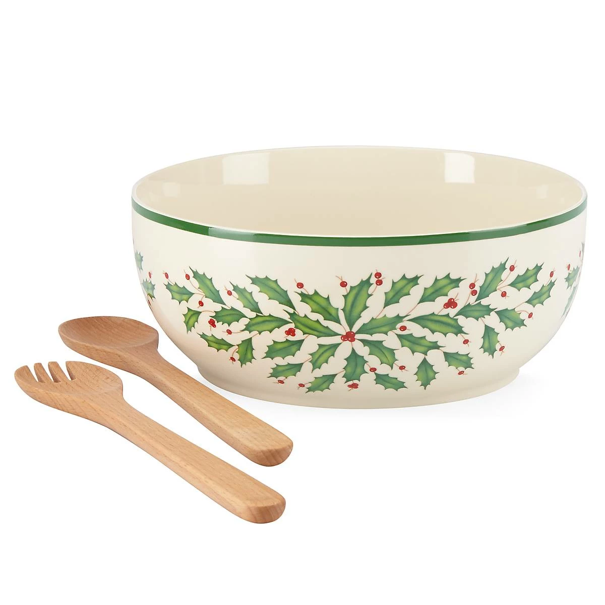 Lenox Holiday Salad Bowl & Servers Dinnerware