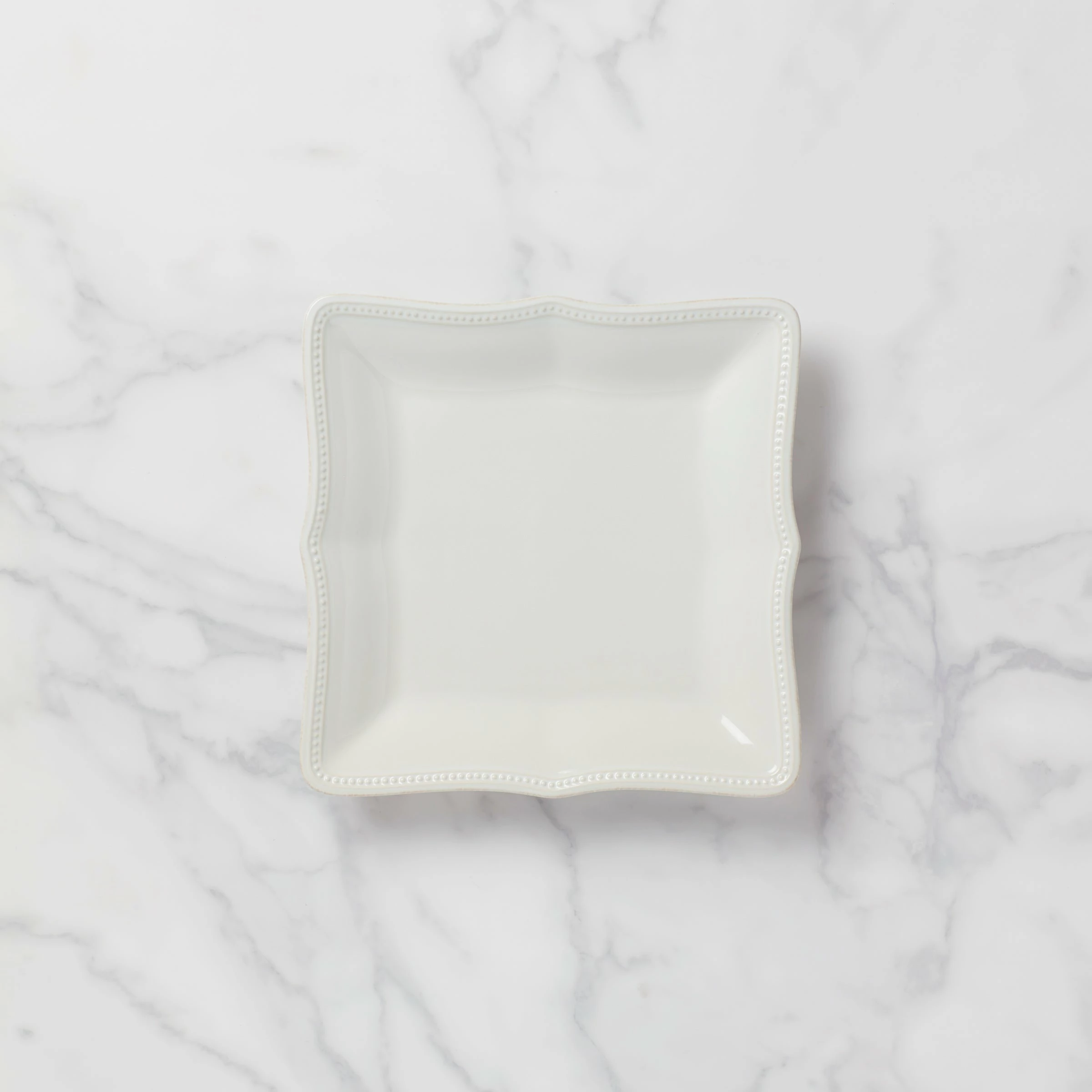 Lenox French Perle Bead ™ Square Dinner Plate Dinnerware