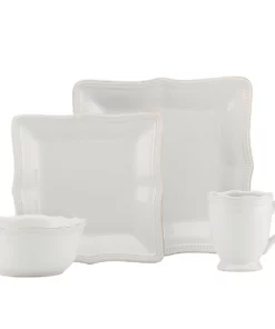 Lenox French Perle Bead Square Place Setting Dinnerware