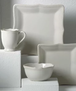 Lenox French Perle Bead Square Place Setting Dinnerware