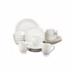 Lenox French Perle Bead White 16-Piece Dinnerware Set