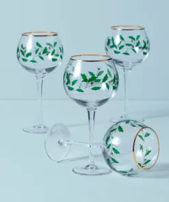 Lenox Holiday 4-Piece Wine Glass Set