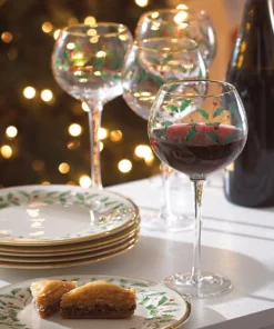 Lenox Holiday 4-Piece Wine Glass Set