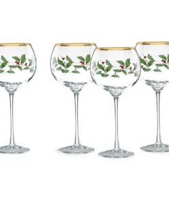 Lenox Holiday 4-Piece Wine Glass Set