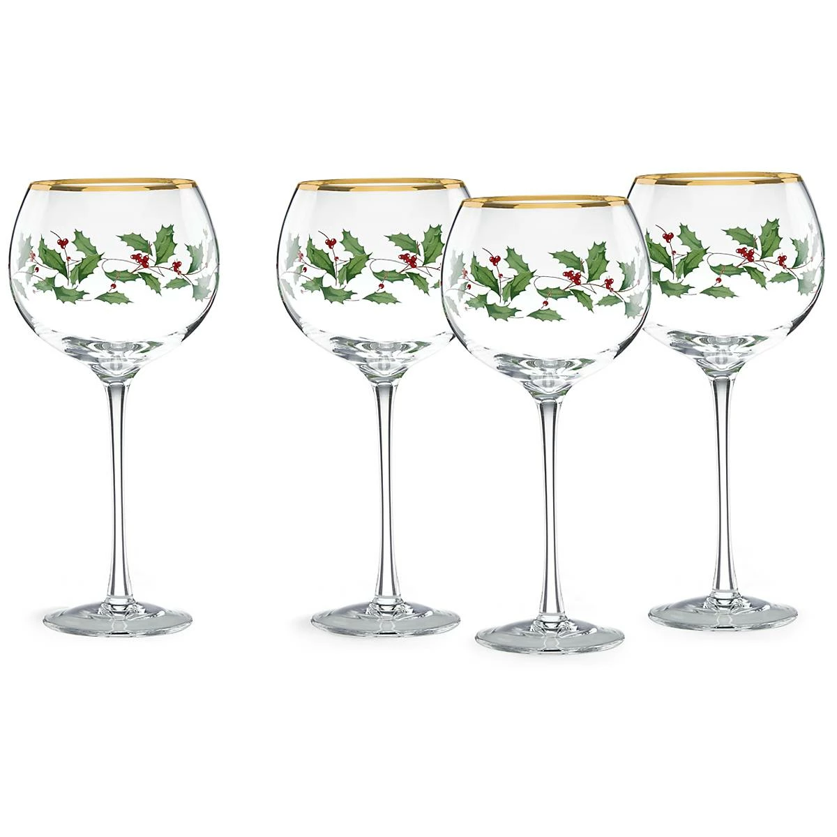 Lenox Holiday 4-Piece Wine Glass Set