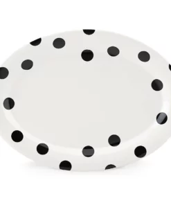 Kate Spade Deco Dot™ 14" Oval Serving Platter
