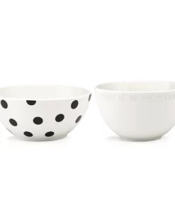 Kate Spade Deco Dot™ 2-piece Mixing Bowl Set Dinnerware