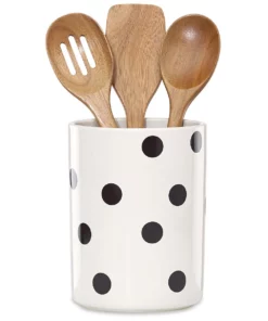 Kate Spade Deco Dot™ 4-piece Utensil Holder Set Dinnerware